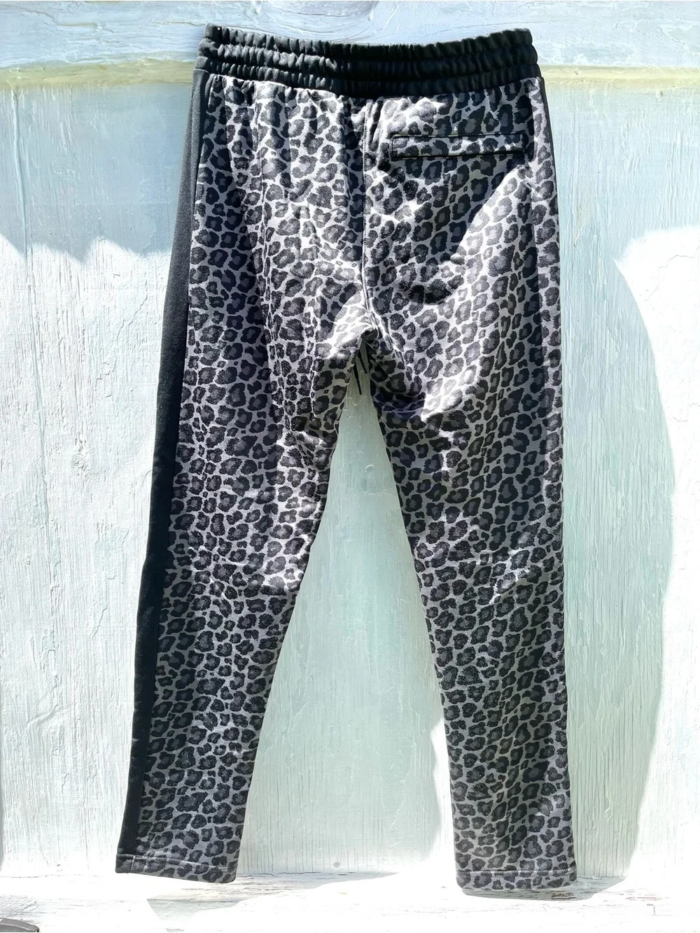 Puma Rare Jogger Track Pants Wild pack T7 Smoked Pearl Leopard Print Men's M